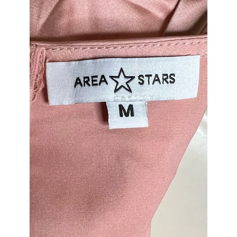 Area Stars Pink Satin Dress M - Picture 8 of 8